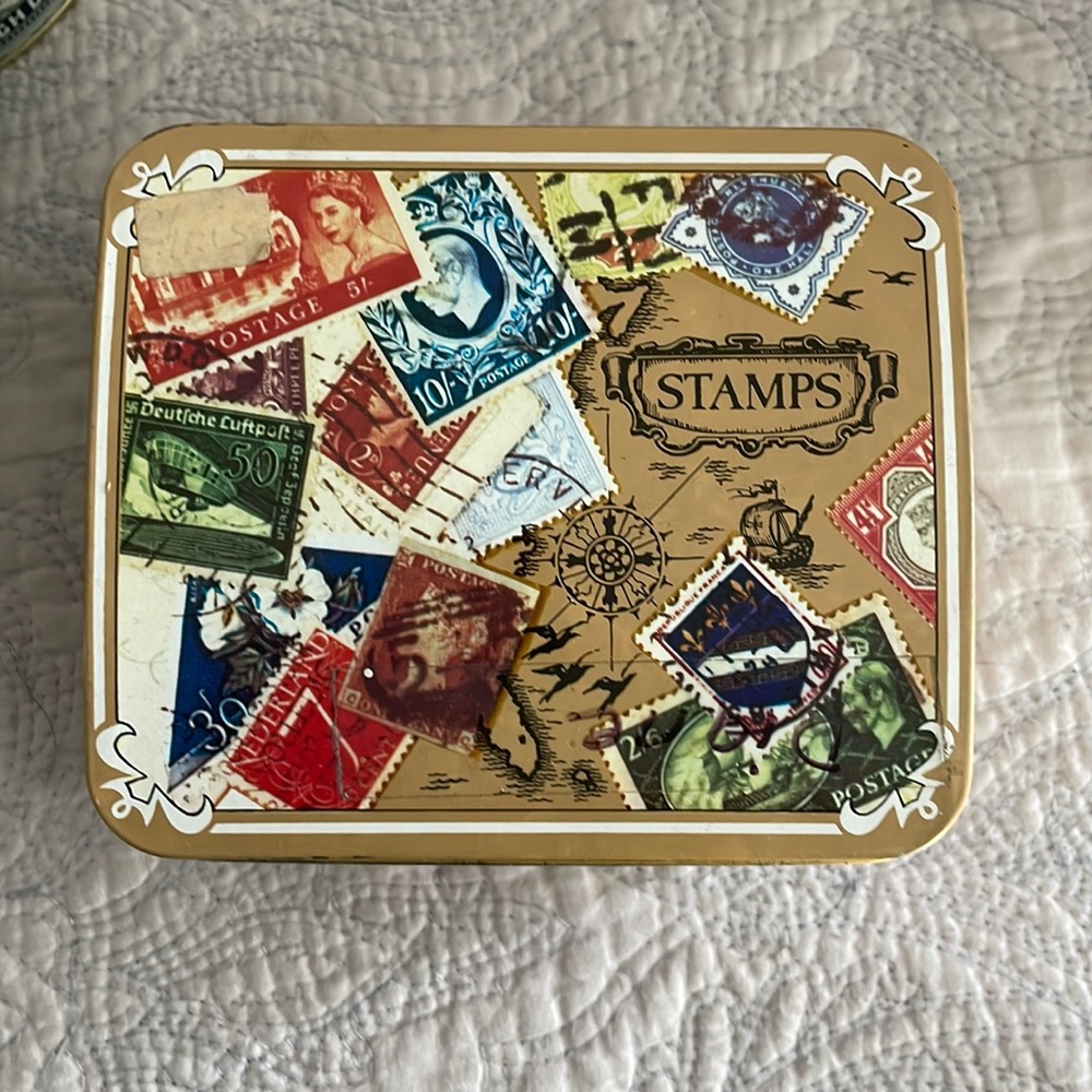 Vintage stamp box